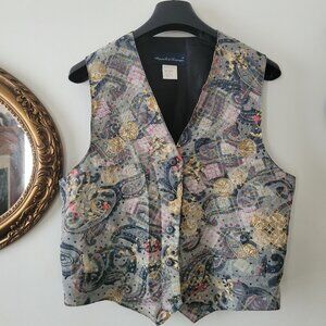 Aquarelle de Dominique Vintage Vest size 42/44